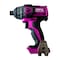 The Original Pink Box 20-Volt Lithium-Ion Brushless Cordless 1/4-Inch Impact Driver, Bare Tool, Pink PB20VDVR - alternate 1
