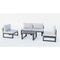 Leisuremod Chelsea 5-Pc Aluminum Outdoor Sectional Set with Coffee Table, 6-Person, Weatherproof CSTBL-4LGR - alternate 1