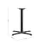 Flash Furniture Restaurant Table X-Base with 3" Dia. Tab, 30 in W, 30 in L, 28 in H, Cast Iron, Iron, Black XU-T3030-GG - alternate 12