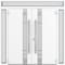 Vdomdoors Metal Double Doors Deux 1713 White Enamel Frosted Glass 2 Sidelights and Top Transom Entry Modern P DEUX1713DEXD-BEM-W14+72+14xH80+14-RH-I - alternate 4