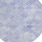 Homeroots 8' Sky Blue And Ivory Round Geometric Washable Indoor Outdoor Area Rug 603295 - alternate 9