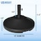 Us Weight 30 lbs. Cement Prefilled Round Black Umbrella Base for Patio Table FUB30B - alternate 6