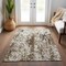 Homeroots 5' X 8' Brown And Ivory Abstract Washable Indoor Outdoor Area Rug 612606 - alternate 8