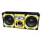 Deejay Led Loaded Box w/Two Despacito Heavy Duty 10-in Woofers One Horn and w/Two Bullet Tweeters YELLOW TBH10YELLOW - alternate 1