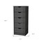 Homeroots 18" Gray Five Drawer Standard Chest 552268 - alternate 14