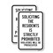 Signmission Soliciting The Residents Is Strictly Prohibited Vi Aluminum, 18" x 24", A-1824-24722 A-1824-24722 - alternate 1