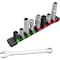 Performance Tool 9 pc. Master 10mm Socket & Wrench Set, w/ Rail and Impact W39001 - alternate 1