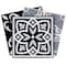 Homeroots 12" X 12" Black White and Gray Mosaic Peel and Stick Tiles 555888 - alternate 9