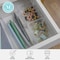 Martha Stewart Brody Set of 3 Stack and Slide Plastic Tray Office Desktop Organizers, 2- Small and 1-Medium BE-PB3316-3-CLR-MS - alternate 10