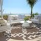 Homeroots 8' Brown And Ivory Round Geometric Washable Indoor Outdoor Area Rug 593758 - alternate 8