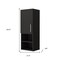Homeroots 32" Black Wood Floating Single Door Bathroom Vanity And Medicine Cabinet 478391 - alternate 2