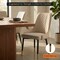 Leisuremod Allure Tufted PU Leather Side Dining Chair, Gold Accent Base AC52LTP - alternate 10