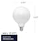 Bulbrite LED Filament, 8.5 Watt Dimmable G40 Light Bulb, Milky Glass Finish, E26 Base, 4000K, 800 Lumens, 2PK 862095 - alternate 11