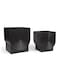 Homeroots Set of Two Black Metal 20 Ounce Pot Planters, 2PK 609413 - alternate 1