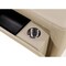 Homeroots 130" Beige Top Grain Leather Reclining Metal USB Sofa 720392 - alternate 7