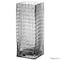 Uniquewise 10-Inch Square Frosted Gray Glass Table Vase - A Timeless Centerpiece for Dining Tables,  QI004738.GY.S - alternate 1