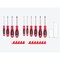 Tekton Phillips and Slotted Screwdriver Set w/Red Modular Organizers-4in Shanks, 10pc (#0-#3, 3-8mm) DWZ90116 - alternate 6
