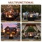 Pure Garden 32-Inch Outdoor Round Metal Wood Burning Firepit/Fireplace, Bronze 50-FP188 - alternate 7