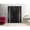 Sartodoors Sliding Closet Bypass Doors with Hardware, Planum 0310 Black Matte and Aluminum Strips, Sturdy Rail PLANUM0310DBD-BLK-6084 - alternate 1
