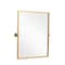 Homeroots 31" Gold Metal Framed Full Length Hanging Mirror 564453 - alternate 1