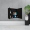 Homeroots 24" Black Wood Floating Single Door Bathroom Vanity And Medicine Cabinet With Mirror 543582 - alternate 5