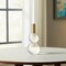 Homeroots Set of Two Clear And Gold Geo Orbs Crystal Tabletop Taper Candlesticks, 2PK 590266 - alternate 6