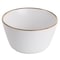 Elama Arthur 16 Piece Stoneware Dinnerware Set in Matte White with Gold Rim ELM-ARTHUR16 - alternate 9