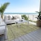 Homeroots 3' X 5' Artichoke Green Brown And Gray Striped Washable Indoor Outdoor Area Rug 605759 - alternate 9