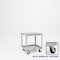 Pucel Slat Top Cart, 24 in W x 30 in D x 34 in H, Red S-30-DT-2-P - alternate 1