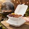 Eco Harmony Products Clamshell Hinged Food Storage Container, MFPP, Center Slide, 3 compartments, 8.25" x 7.5", 150PK 804599 - alternate 8