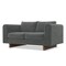Homeroots 61" Dark Gray Fabric Sofa 641133 - alternate 8