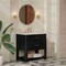 James Martin Vanities Lucian 36" Single Vanity, Carbon Oak, w/ 3 CM Siberian Silestone Widespread Top D704-V36-CBO-WSFR - alternate 6
