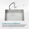 Wrightmaster 30 in. Undermount Single Bowl 20 Gauge Silver Stainless Steel Kitchen Sink with Drain ZOR-BR04D-301908 - alternate 9