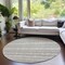 Homeroots 8' Beige And Ivory Round Southwestern Washable Indoor Outdoor Area Rug 587508 - alternate 8