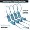 Kable Kontrol Pull Tight Cable Zip Tie Seals, Numbered Tamper Evident, 12in L, 50 Lbs Strength, 50Pcs, Blue, 50PK CTPT-12-50-BL - alternate 6