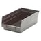 Quantum Storage Systems Shelf Storage Bin, Polypropylene, Black, 4 in H, 6 5/8 in W, 11 5/8 in L QSB102CO - alternate 1