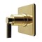 Kingston Brass Single-Handle Six-Way Diverter Valve with Square Trim Kit, Polished Brass KS4042NDL - alternate 1
