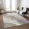 Homeroots 3' X 5' Taupe And Lavender Abstract Washable Indoor Outdoor Area Rug 611393 - alternate 6