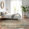 Homeroots 8' Sage And Beige Round Abstract Washable Indoor Outdoor Area Rug 616252 - alternate 8
