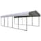 Arrow 24 x 12 x 7 ft Eggshell Carport CPH122407 - alternate 1