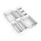 Lavish Home 8PC Drawer Organizer Set Space-Saver Plastic Compartment Trays for Kitchen, Bedroom, Office, White 83-125 - alternate 4