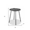 Homeroots 25" Gray Stainless Steel Round End Table 372276 - alternate 8
