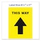Avery Social Distancing Floor Decals, 8.5 x 11, This Way, Yellow Face, Black Graphics, 5PK 83022 - alternate 6