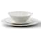 Gibson Home Everyday 12 Piece Round Fine Ceramic Dinnerware Set in White 118504.12R - alternate 6