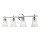 Z-Lite Belle 4-Light Vanity, 32 in W, Chrome 7519-4V-CH - alternate 1