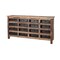Homeroots 63in Brown and Black Solid Wood 16 Drawer Sideboard 380207 - alternate 7