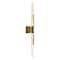 Cwi Lighting Curva Integrated LED 36in Brass Vanity Light with Handcrafted Glass 1725W36-2-624 - alternate 8