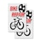 Signmission Bike Repair, A-Frame & 2 Decals Installed, Heavy-Duty Plastic Frame SBHD-D-2436-Bike Repair - alternate 5