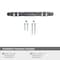 Amerock Carrione 3-3/4 in 96 mm Center-to-Center Marble Black/Polished Nickel Cabinet Pull BP36648MBKPN - alternate 5
