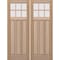 Doornmore CRF-P3G6, 74.5" x 98" ( 2x36" Door) Left Hand, Mahogany SDL 6 Lite Exterior Door CRF-P3G6-SW-3696_2_LI - alternate 1